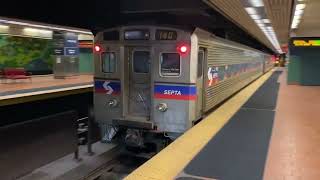 SEPTA Train 710 leaving Jefferson Station in Philadelphia PA 1 13 25