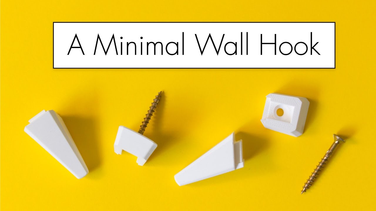 A Minimal 3D Printed Wall Hook