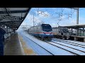 Amtrak & NJ Transit Snowy 125 MPH Northeast Corridor Trains @ Princeton Junction (1/7/22)
