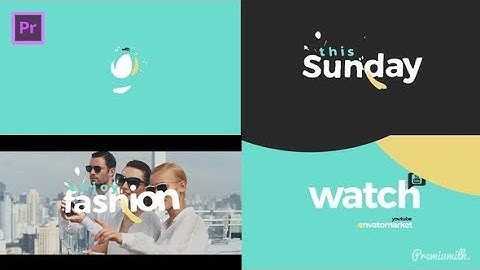 Premiere Pro Template: Broadcast Motion Shapes Essential Graphics | Mogrt
