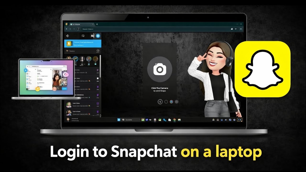 How to login to Snapchat on a laptop - YouTube