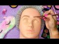 ASMR Satisfying with Unboxing &amp; Review Mannequin Makeup Sounds Video Fast Skincare Compilation ☆