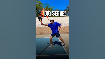 How to Hit a Big Serve in Pickleball #pickleball #pickleballserve #pickleballcoach