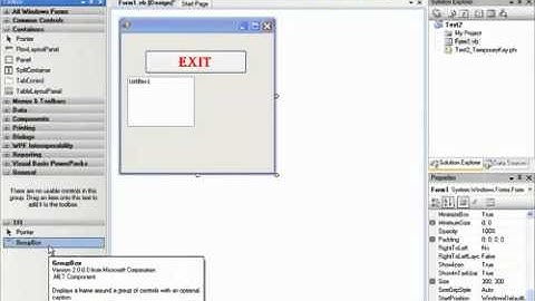 فيجوال بيسك 2008 ـ 11 ـ صندوق الأدوات   YouTube