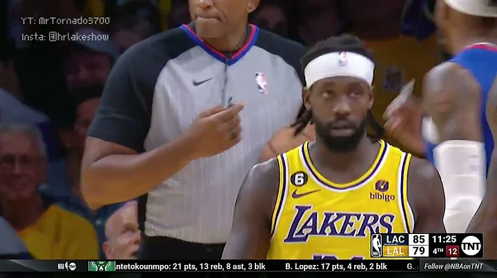 Pat Bev has some words to say after blocking Norma...
