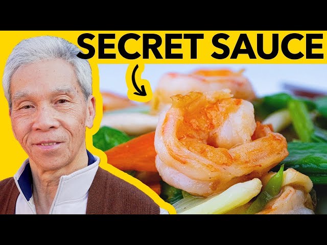 🦐  How my dad cooks the JUICIEST Shrimp Stir Fry! (蝦仁炒雪豆) class=