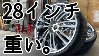 28インチホイールを脱ぐ！！純正に交換！ シボレー アバランチ CHEVY AVALANCHE