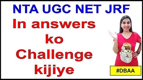 NTA NET In answers ko Challenge kijiye | Navdeep Kaur