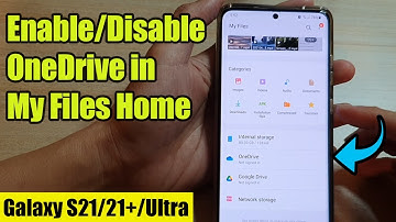 Galaxy S21/Ultra/Plus: How to Enable/Disable OneDrive in My Files Home Page