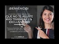 ¡QUE NO TE ASUSTE TRABAJAR MÁS EN EXCLUSIVIDAD!