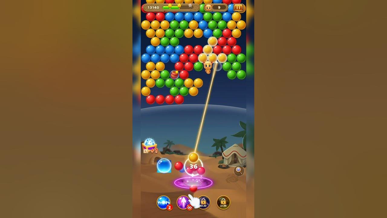 bubble shooter vídeo 46 jogo de bolinhas coloridas nivel 164 al 167  Gameplay 