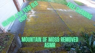 Free Pressure Washing for 94 year old lady. #pressurewashing, #ASMR, #satisfying, #freework,