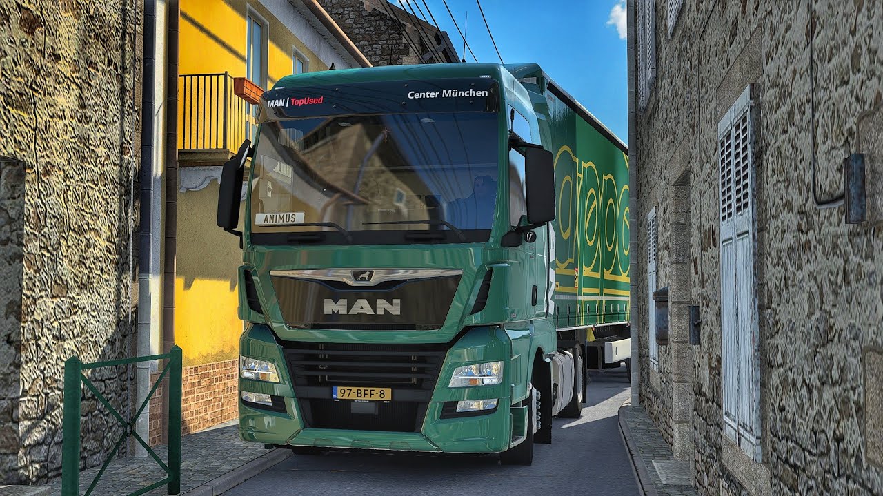 Driving Through Small Narrow Roads In Paris | #ets2