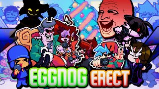 EGGNOG ERECT but Every Turn a Different Character Sings 🎶⚡ (FNF Animania Everyone Sings It)