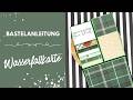 Bastelanleitung Wasserfallkarte | Maßangaben in CM