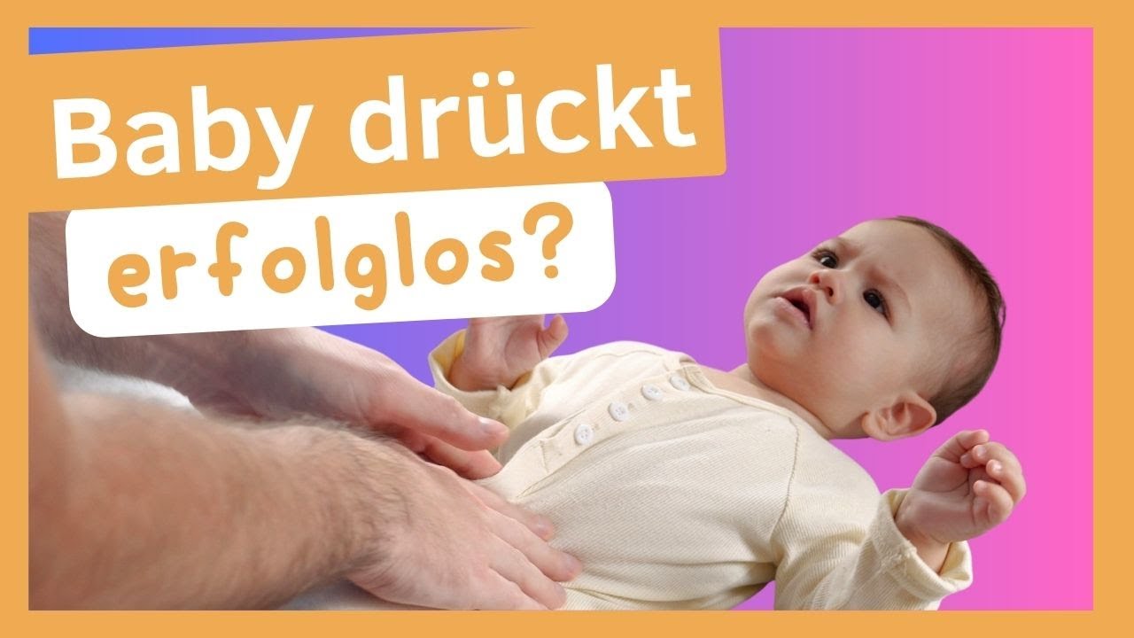 Warum drückt mein Baby beim Stuhlgang aber es kommt nichts?