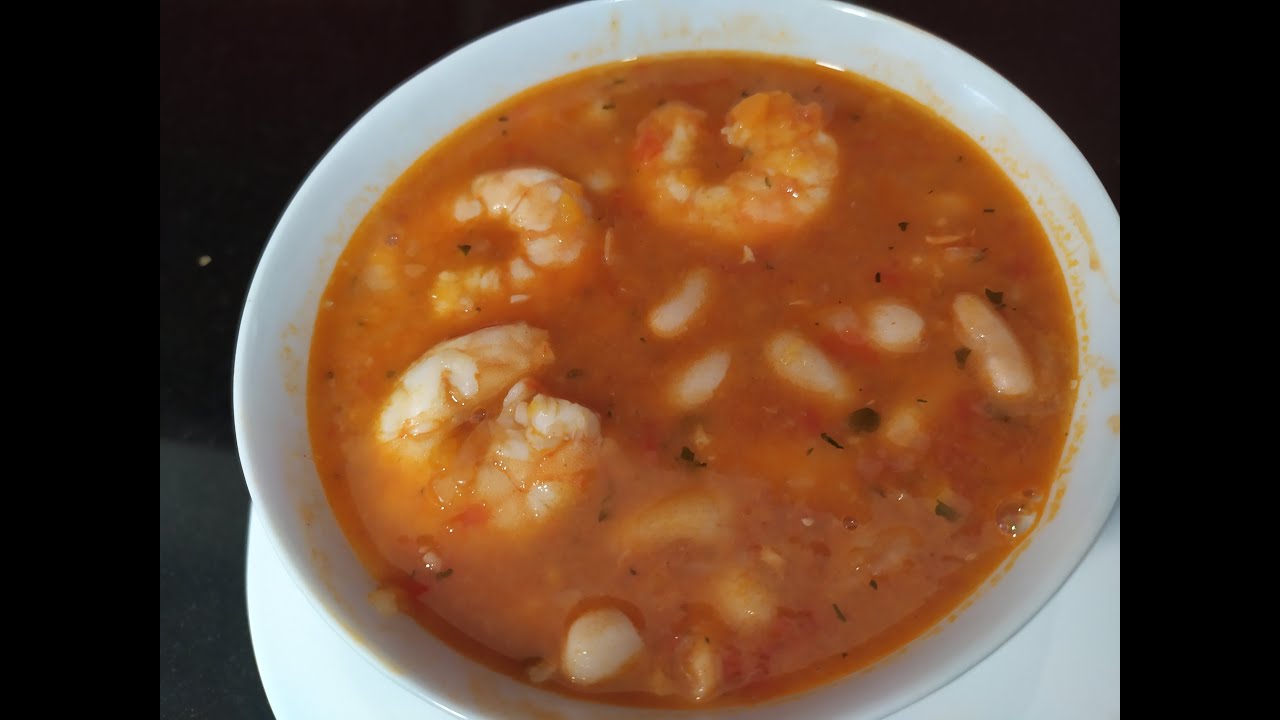 Alubias con langostinos **Monsieur cuisine Smart, Connect y Plus**