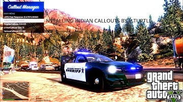 HOW TO INSTALL INDIAN CALLOUTS BY P TURTLE FOR LSPDFR (SIMPLE & EAZY) #ROADTO500SUBS