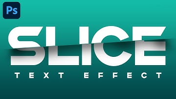 Slice Text Effect in Adobe Photoshop | Easy Tutorial #photoshop