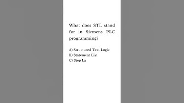 What does STL stand for in Siemens PLC programming?