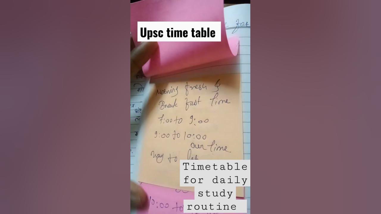 upsc-study-time-table-timetable-dream-khansir-motivation-foryou