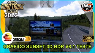 Uma hora de teste versão SUNSET3D V8.1e das placas outdoor ( ETS2 V1.44)