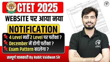 CTET 2025 New Info. Notification OUT! 🔥