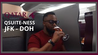 The World's Best Business Class from New York JFK! Qatar Airways Qsuite