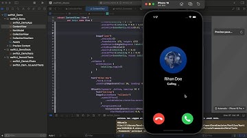 Incoming call Animation in SwiftUI using xcode 16