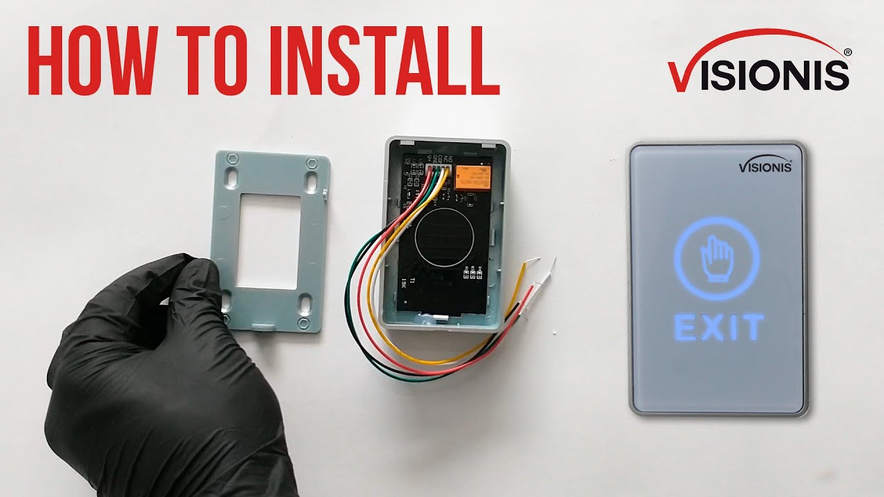 🛠 How to install the VIS-7026 Indoor Touch Sensitive Type Push to Exit