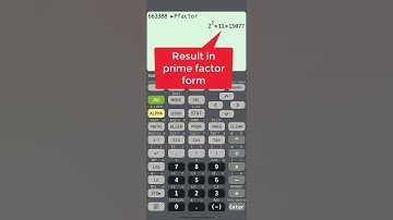 Calc84 - Prime factorization