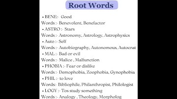 Root words in English #shorts #english #youtubeshorts #learnenglish