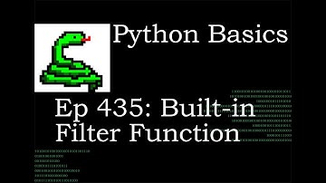 Python Basics Built in Filter Function