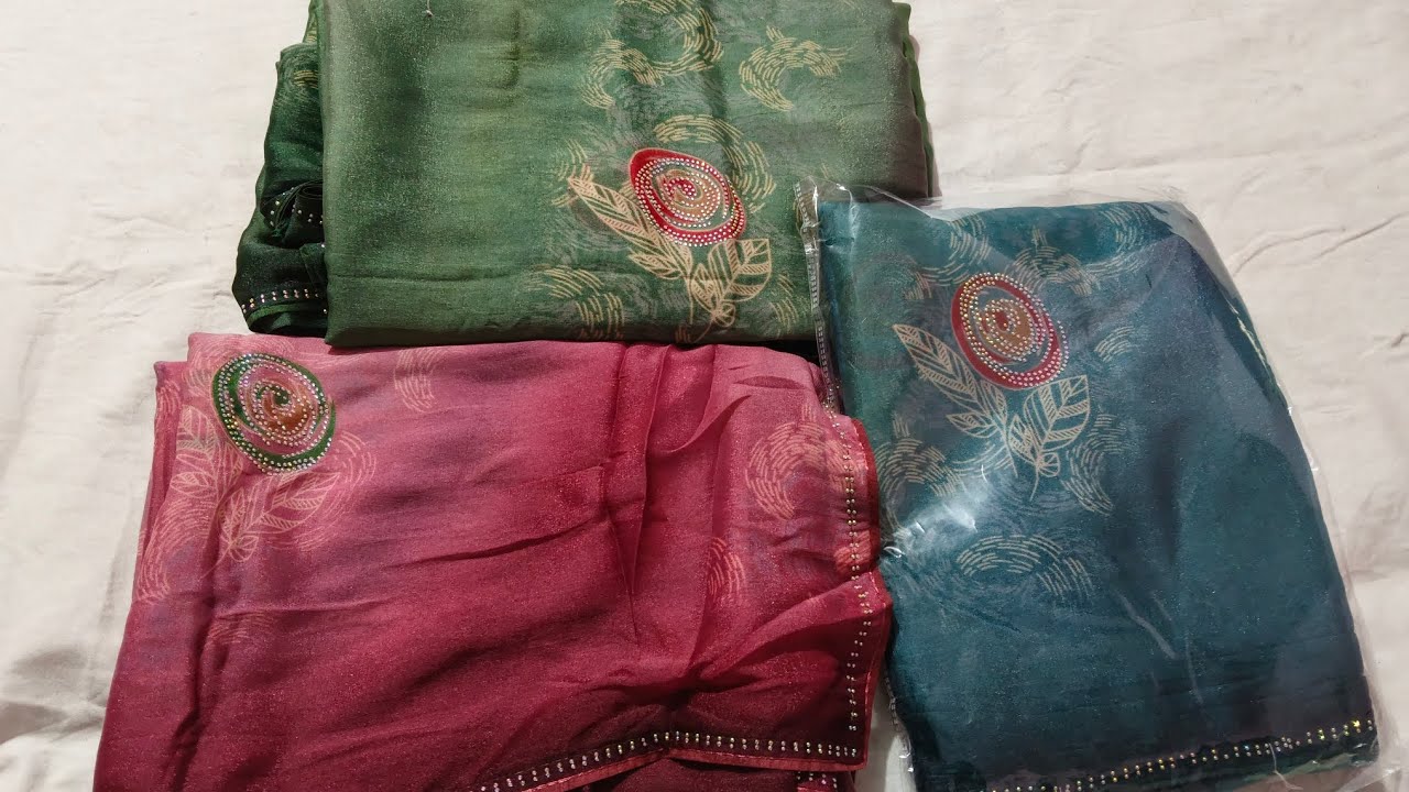 Hotfix stone work saree design collection#saree #hotfixsareedisign #simpalsareecollection