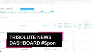 How publishers can monitor Google News and Google News Boxes with the Trisolute News Dashboard screenshot 5