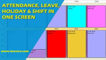 Attendance, Leave, Holiday & Shift in one screen