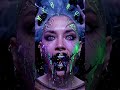 Neon Hollow: 2025 Viral Haunted Skull Makeup Transformation💀 #halloween #sfxmakeup #shorts #hack