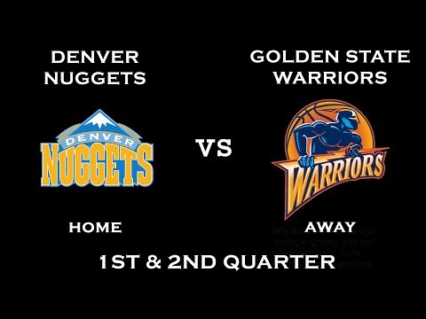NBA 2K10 Gameplay Denver Nuggets Vs Golden State Warriors 1st 2nd Quarter