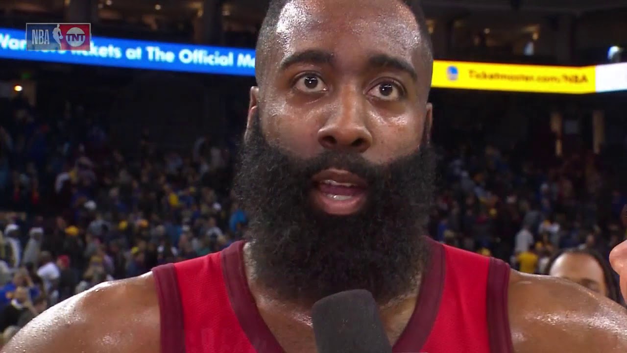 James Harden on Rockets Reunion Rumors, Postgame Interview 