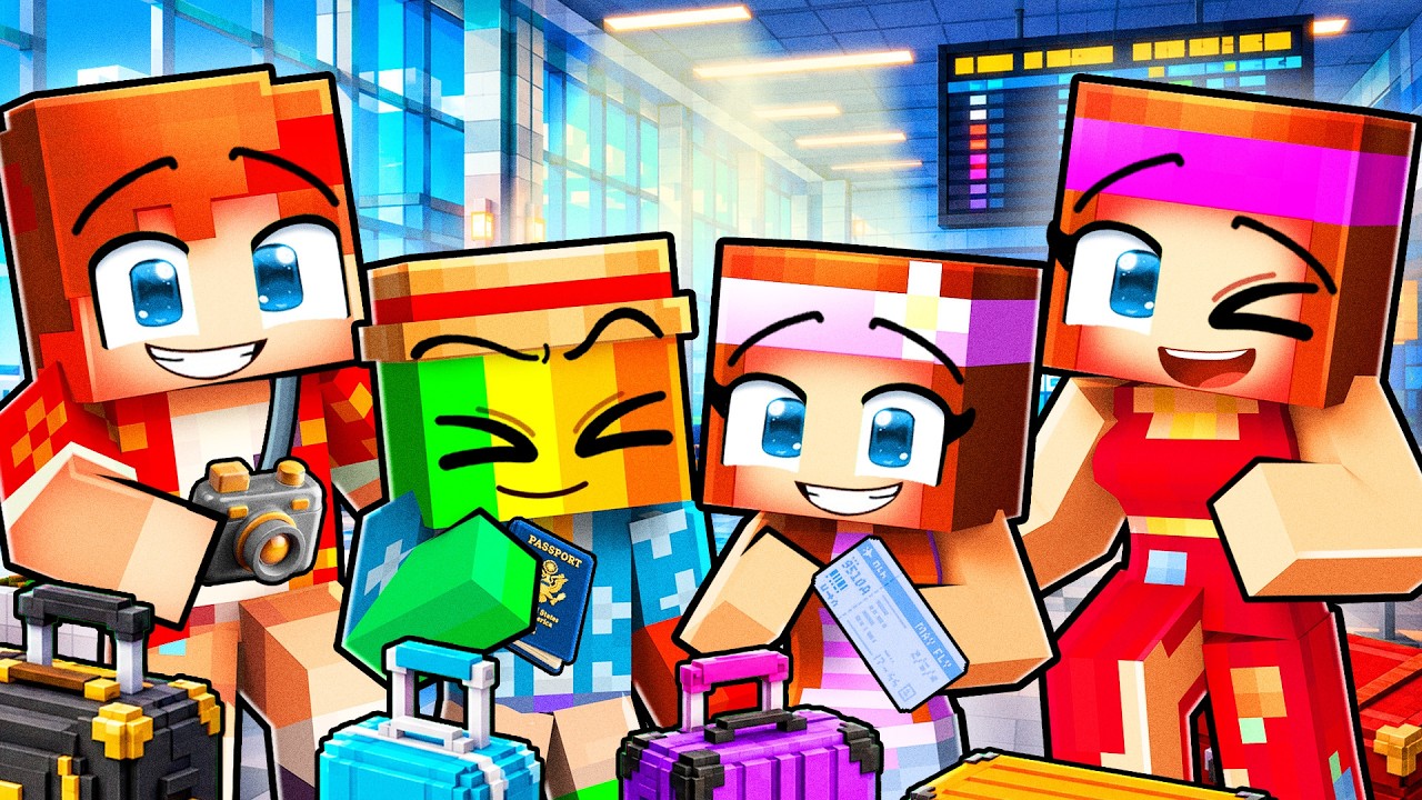 Je laisse nos enfants organiser nos VACANCES d'été sur Minecraft !