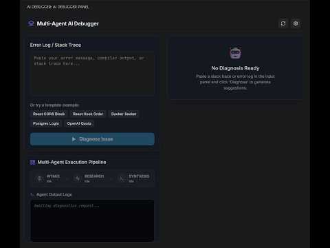 Multi-Agent AI Debugging Assistant