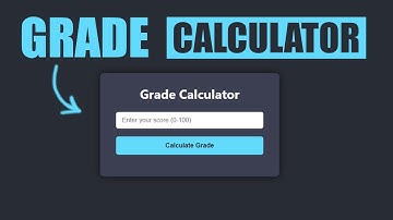 Grade Calculator using HTML CSS & JavaScript  _  Beginner Tutorial