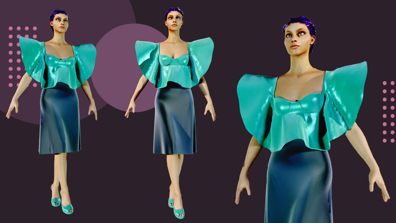 Beginner training to design a dress with clo3d #fashion #clo3d - YouTube