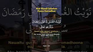 do,a niat mandi sebelum puasa Ramadhan