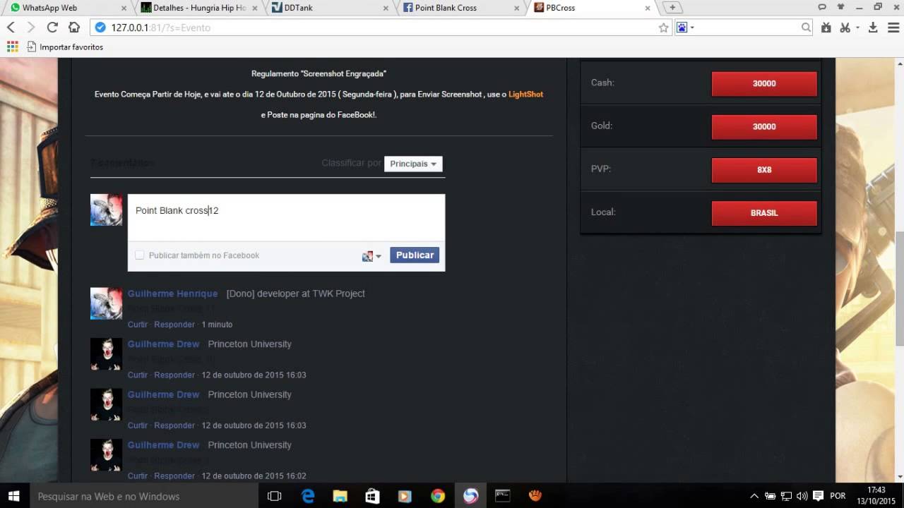 Facebook Plugin comment PBCross