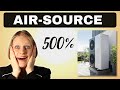 AIR-SOURCE Heat Pumps with 500 % Efficiency? Air Source Heating and Cooling explained