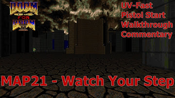Doom 64 For Doom 2 (UV-Fast 100%) Walkthrough (MAP21: Watch Your Step)