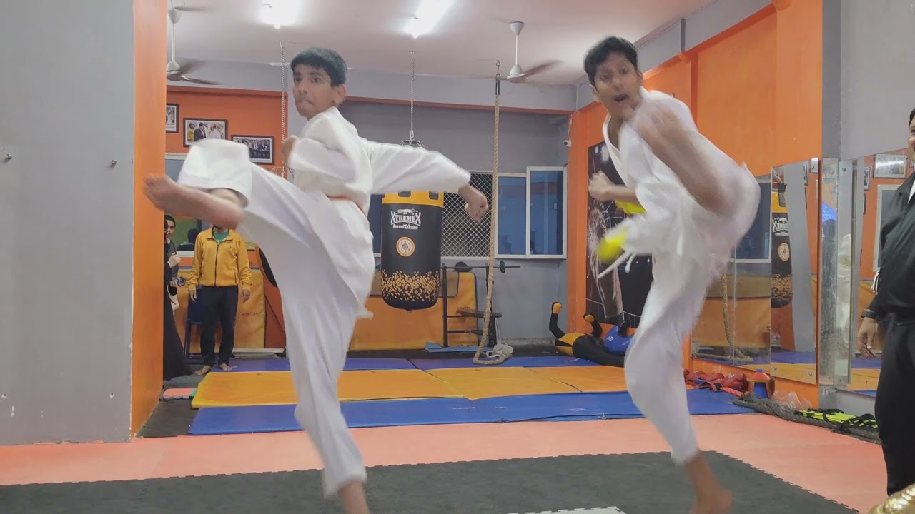 High kicks & focus Students crushing it at WMFC.