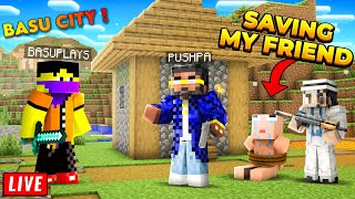 Saving Pyaaranoob From Dangerous Gang In Our Minecraft Basu City