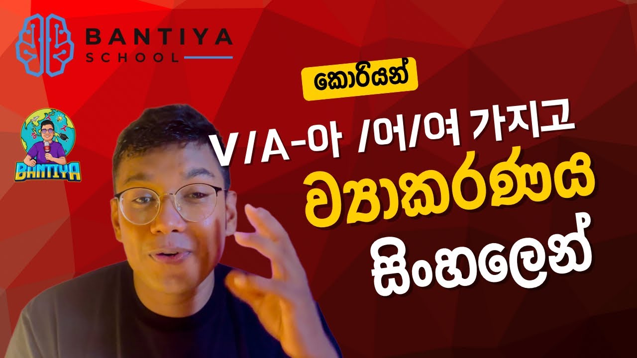 V/A- 아/어/여 가지고 ව්‍යාකරණය සිංහලෙන් | Grammar Explain in Sinhala @bantiyainkorea 